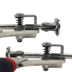 300mm Ultra-Thick Dual-Purpose Oblique Hole Clamp Pliers - Right Angle & C-Clamp, 3-1/4" Opening, Comfortable Grip