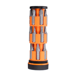 18 In 1 Screw Driver DIY Household Screwdriver Wheel Storage Design W/ 18Pcs Screw Bits From