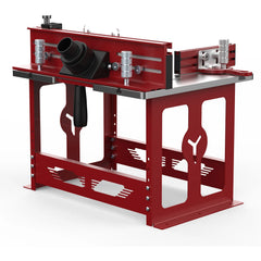 Bench Top Router Table Workbench with Miter Gauge / Profile Fence System / Dust Collection Port for Most Routers
