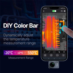 GreenZech Elite Mobile 256 | High-Resolution Smartphone Thermal Camera | 256x192 HD Infrared Imager for PCB & HVAC Diagnostics (Android Type-C)
