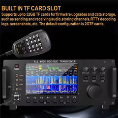 Shortwave Transceiver 100W Full Frequency Spectrum Display Built-in Antenna Tuner Wide Frequency Range 0-750MHz Multi-Mode Operation