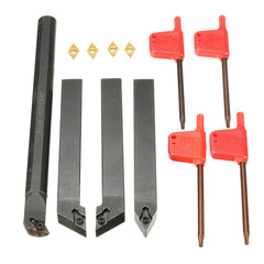 4pcs S12M-SDUCR07 SDJCR1212H07 SDJCL1212H07 SDNCN1212H07 Turning Tool Holder with DCMT0702 Inserts