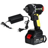 630N.m Brushless Cordless Electric Wrench 2x Li-Ion Battery