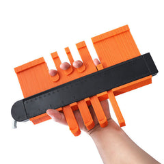 5"+10" Irregular Contour Gauge with 6 Folding Ruler Gauge Contour Profile Scale