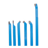 6Pcs Welding CNC Lathe Cutting Tool 8mm/10mm/12mm Carbide Turning Tool Set