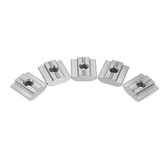 50pcs M5 T Sliding Nut Carbon Steel Zin Plated T Sliding Nut for 3030 Aluminum Profile