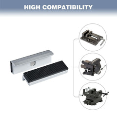 Magnetic Vise Jaws with Neodymium Magnets, Durable Aluminum, 4"-8" for Bench Vices, Mill Clamps, and Drill Presses