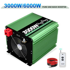 GreenZech Elite SR Inverter | 3000W 4000W 5000W | Universal DC 12V-24V to AC 110V-240V | Professional Pure Sine Wave Power Station