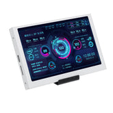 White 5.0'' IPS Type-C USB Display Kit for AIDA64 Monitoring: CPU, GPU, RAM, HDD - Mini ITX & Raspberry Pi with RGB Light