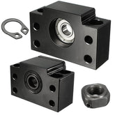 2pcs BK10 BF10 Ball Screw End Supports Bearing Blocks for Ball Screw SFU1204 CNC Machine