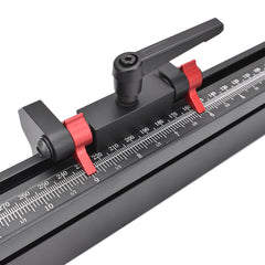 Aluminum Alloy Miter Gauge with Extended Fence for Table Saw - 0-60° Precision Angle Setting, Durable & Convenient