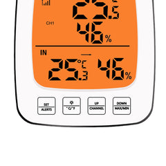 Large Screen Digital Indoor Outdoor Thermometer Hygrometer Temperature Humidity Table Alarm Clock