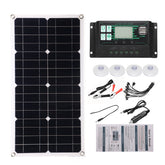 Semi-Flexible Solar Power Panel System kit Solar Panle Type-C USB Dual DC Port Solar Charge Controller