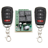 433MHz 12V 4CH Channel Relay RF Wireless Remote Control Switch 2 Transmitter+Receiver