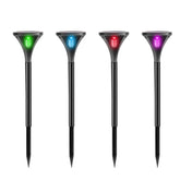360 Luminous Solar Light 3000K/6000K/RGB Solar Garden Light Outdoor Solar Lamp For Path Courtyard Decor Solar Power Holiday Light