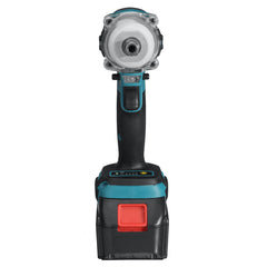 480N.m Wireless Eletric Impact Wrench 10 Cell Li-ion Battery Wrench Woodworking Tool W/ None/1/2 Battery Also For Makita