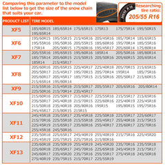 2pcs Full Cover Tire Snow Chains Anti-Slip Sand Muddy Roads with Quenched Steel Studs Winter Safety Emergency Necessities