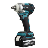 330N.m 1/2 Inch Powerful Electric Wrench 4 Gears Woodworking Tool for Construction Site Shelves