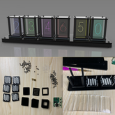 Glow Tube Clock DIY Kit Luminous Electronic Clock Creative Personality DIY Art Decoration Fashion Decoration Gift Parts