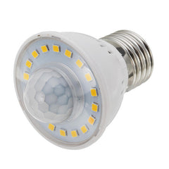 E27 B22 3W Human Body Infrared Sensor Warm White Pure White LED Light Bulb for Stairway AC220V