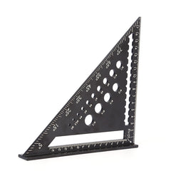 High Precision Aluminum Alloy Triangle Ruler, 1-100° Range, ±0.1mm Accuracy, Durable for Woodworking Projects