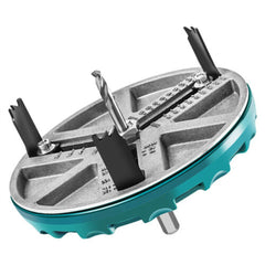 Adjustable Woodworking Hole Driller 45-130mm with Triple Blades for Clean Cuts - Fits 10mm Cordless Drills