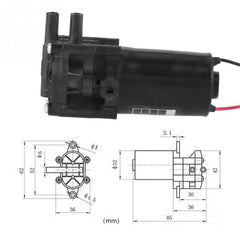 DC12V 0.6A Mini Plastic High Efficiency Low Pressure Self-priming Gear Water Pump Tool