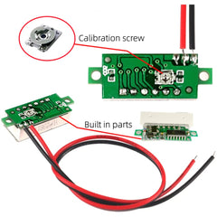 0.28in DC LED Digital Voltmeter 0-100V Auto Car Mobile Power Voltage Testing Detector