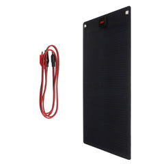 25W / 50W 19V Solar Panel Flexible PET Monocrystalline Cell Battery Charger DC & USB Output for Camping RV Yacht Car Truck