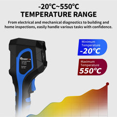 GreenZech Industrial 256-X | 256x192 HD Thermal Imaging Camera | 25Hz Professional Handheld Infrared Station with Dual-Light Fusion