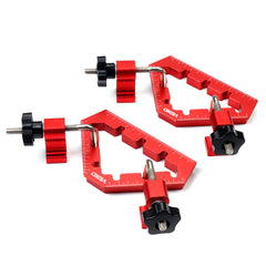 Aluminum Alloy Right Angle Clamps - 45° & 90° Positioning Square for Woodworking - 2 Sets, Max Clamping 60mm