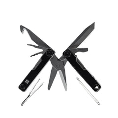 Multi-Function Folding Knife Stainless Steel Knife EDC Tool Tweezers Earpick From