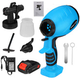 2000mAh Portable Electric Paint Sprayer Wireless Handheld Spray Guns Home Indoor Fence Painting Tool