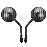 Diameter 85mm Retro Round Rearview Motorcycle Mirrors Long/Short Handle
