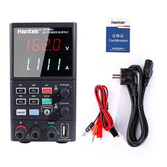 Adjustable DC Bench Power Supply, 0-160V/0-8A, Four-Digit Display, USB Charging & Safety Protection for Electronics Repair