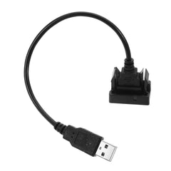 Car USB 2.0 Extension Lead Cable Auto Dashboard Flush Mount Interface Adapter Cord