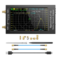 Vector Network Analyzer 1MHz to 6GHz TDR Function 4.3 Inch Resistive Touchscreen High Accuracy Fast Sweep Speed VNA Analyzer