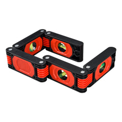 Multi-Function Foldable Ruler with Clear Vials for Accurate Measurements, Space-Saving Design, Ideal for Travel and Versatile Jobs