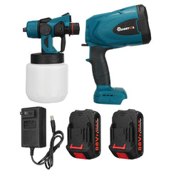 1300W 25000RPM Cordless Paint Sprayer Spray Guns with Nozzles 800ML Pot