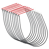 10pcs Ultrathin Red Guitar Soft Piezo Under-Saddle Passive Piezo Film Pickup Without Plug For Acoustic /Classical Guitar