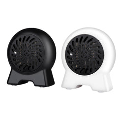 500W Portable Mini Electric Space Heater Wall-Outlet Fan Warmer