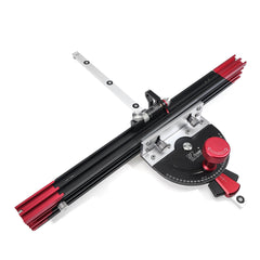 Adjustable Woodworking Tool with Laser Scale, Ergonomic Design, 15-90° Angles, Safe Push Handle, Compatible with Saws & Carvers