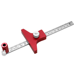 Multi-Angle Woodworking Scriber with Depth Gauge - Durable Aluminum Tool for Precision Drawing and Measuring