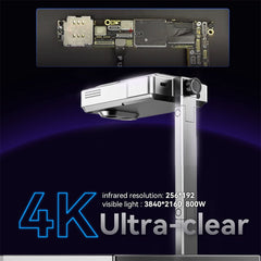 GreenZech Pro-Circuit 4K | 4K Ultra-HD Visual & 256x192 Thermal Diagnostic Station | Professional PCB Troubleshooting Station