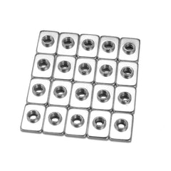 20pcs M3 Steel Zinc Plated Tee Nuts for 2020 V-slot Aluminum Profiles Extrusions