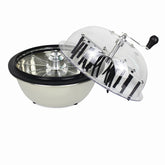 Greenzech Manual Bowl Leaf Trimmer 16"/19"/24" – Lightweight Stainless Steel Spin Blade Hydroponic Bud Trimmer with Clear Lid