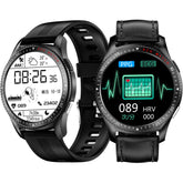 1.28 inch Full-Touch Screen ECG+PPG Heart Rate Blood Pressure Oxygen Respiratory Rate Monitor BT Call IP67 Waterproof 250mAh Smart Watch