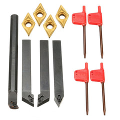4pcs S12M-SDUCR07 SDJCR1212H07 SDJCL1212H07 SDNCN1212H07 Turning Tool Holder with DCMT0702 Inserts