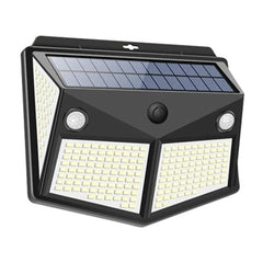 260LED Outdoor Solar Light IP65 Waterproof Motion Sensor Solar Light Garden Courtyard Passage Security Lighting Black