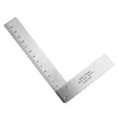 High Precision Stainless Steel Right Angle Ruler with Laser Etched Scale for Woodworking & Carpentry - 90 Degree Angle